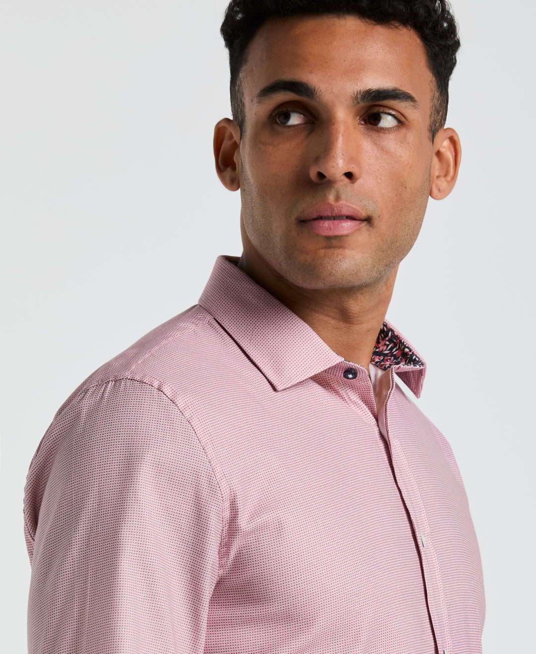 Royal Texture Print Dress Shirt (Nantucket) 