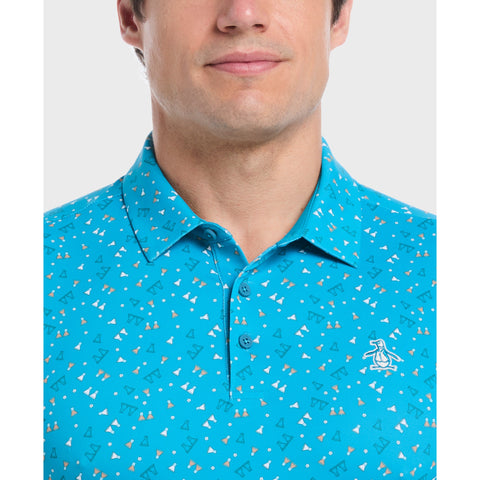 Sake-Tini Novelty Print Golf Polo-Golf Polos-Original Penguin