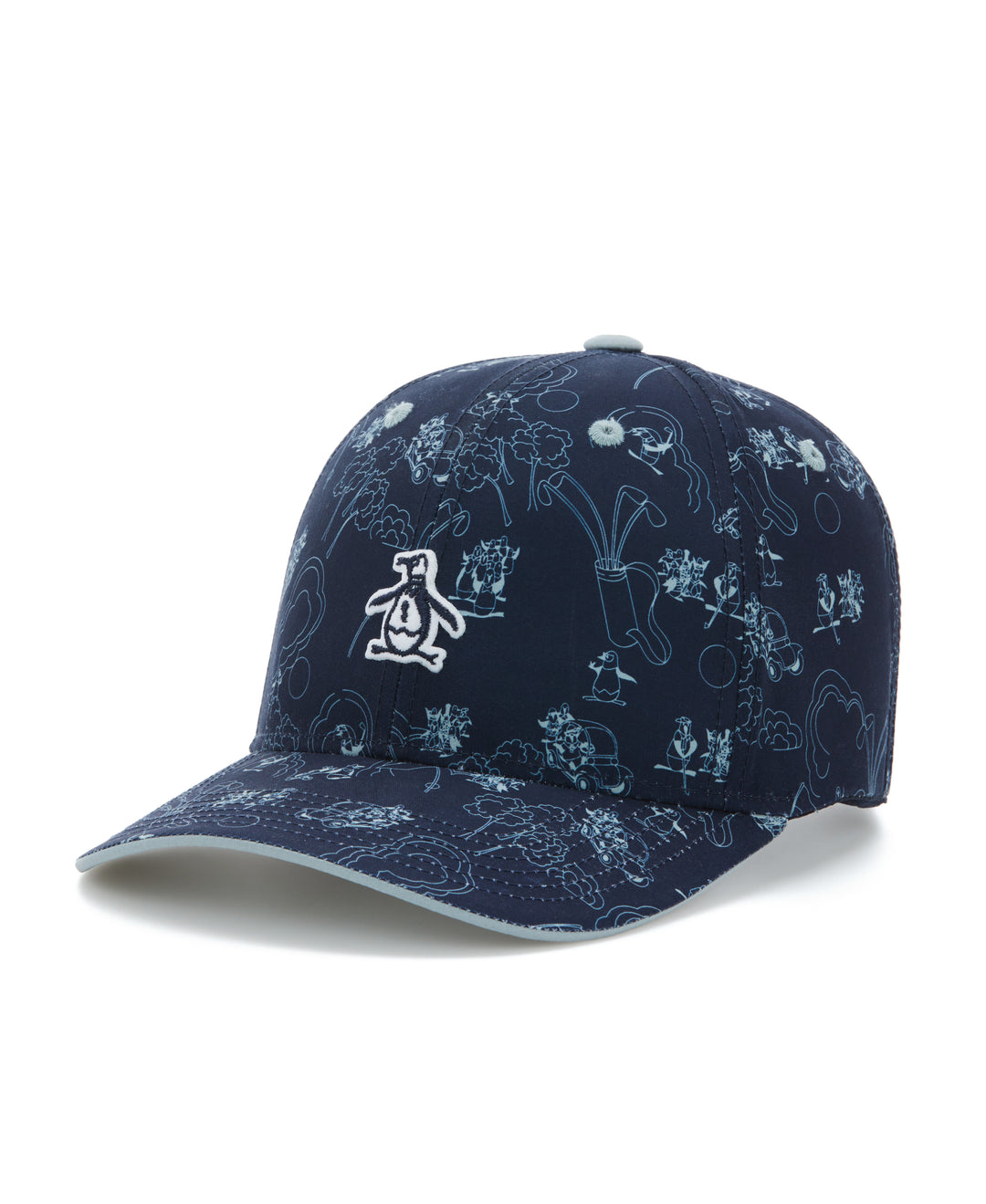 Printed Golf Hat (Black Iris) 