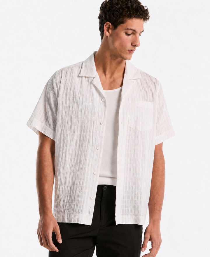 Seersucker Dobby Camp Shirt-Shirts-Original Penguin