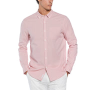 EcoVero Oxford Stretch Long Sleeve Shirt (Dusty Rose) 