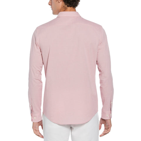 EcoVero Oxford Stretch Long Sleeve Shirt (Dusty Rose) 