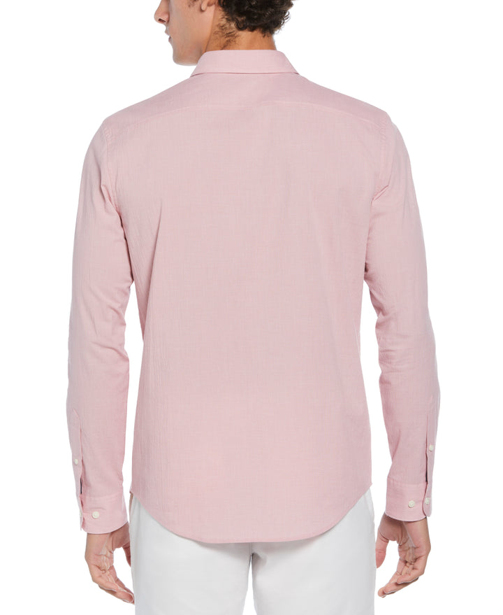 EcoVero Oxford Stretch Long Sleeve Shirt (Dusty Rose) 
