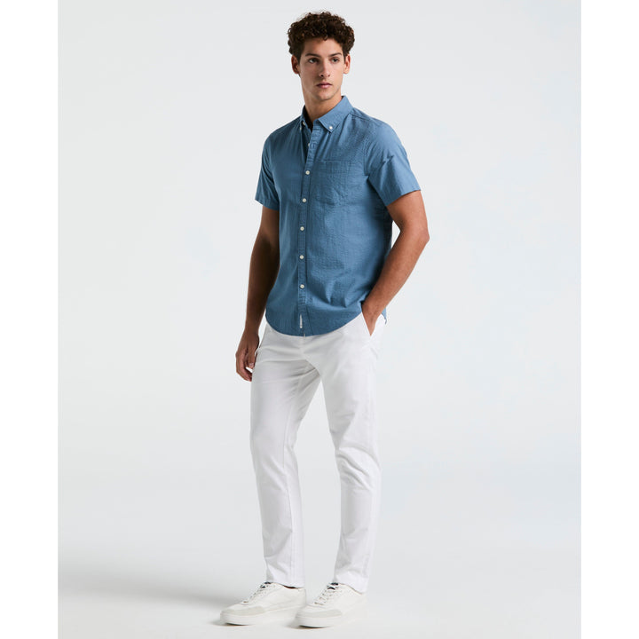 【DISCERNMENT】Into Seersucker Crop Short Sleeve Shirt FRAME The Seersucker Crop Shirt | Neiman Marcus