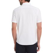Seersucker Solid Color Shirt (Bright White) 