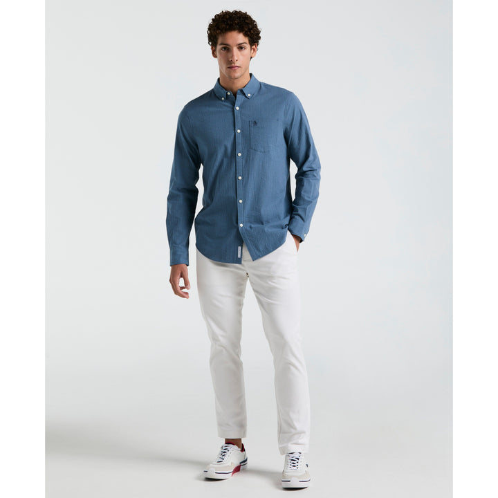 Seersucker Stripe Shirt | Original Penguin US