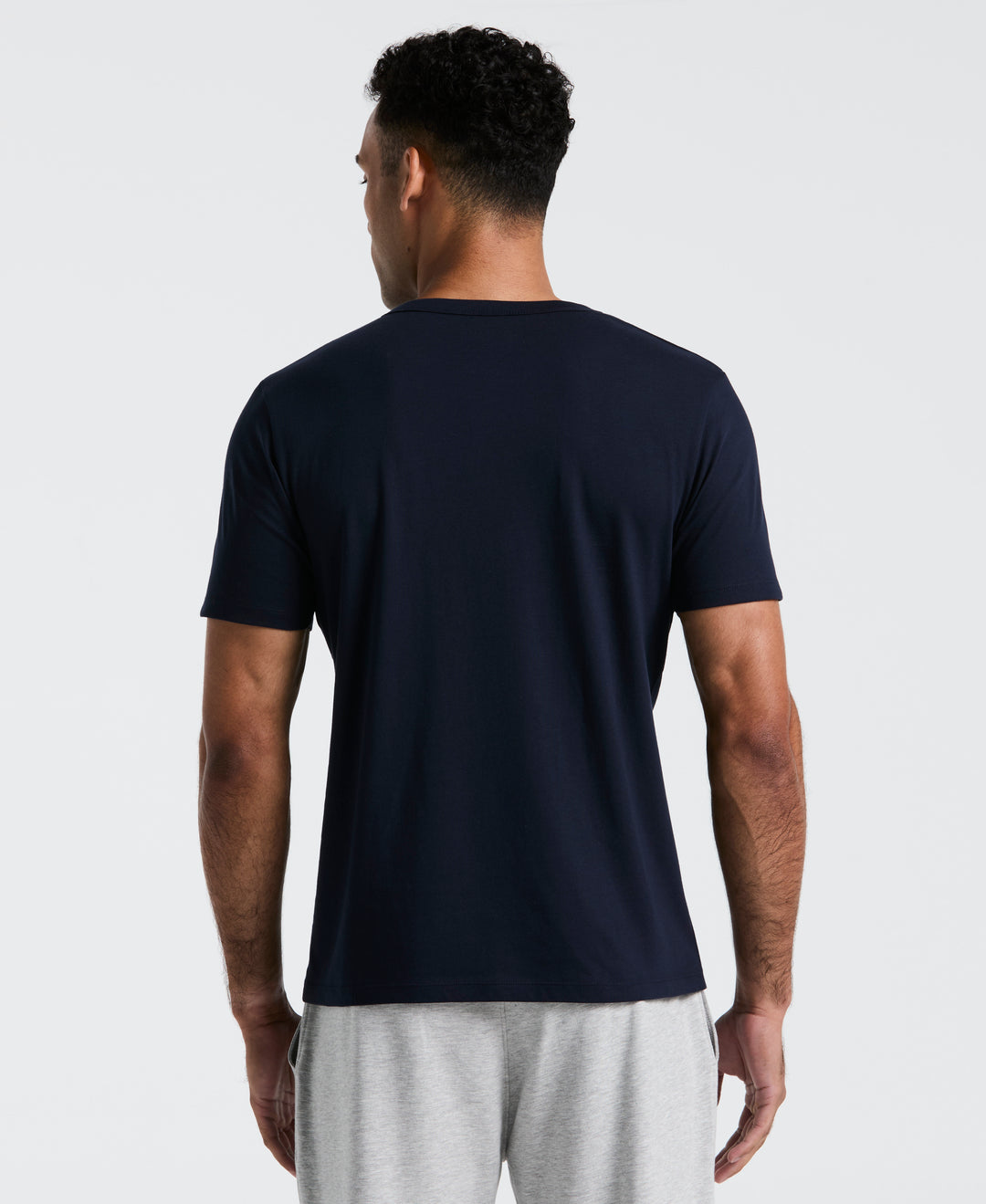 Short Sleeve Henley Tee (Dark Sapphire) 