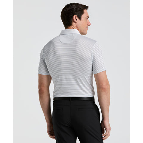 Short Sleeve Stripe Polo (Bright White) 