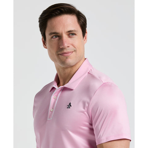 Short Sleeve Stripe Golf Polo-Golf Polos-Original Penguin