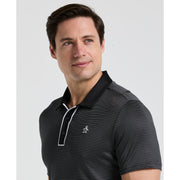 Short Sleeve Stripe Polo (Caviar) 