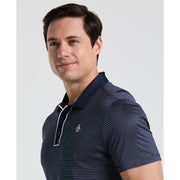 Short Sleeve Stripe Polo (Black Iris) 