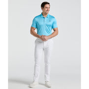 Short Sleeve Stripe Polo (Aquarius) 