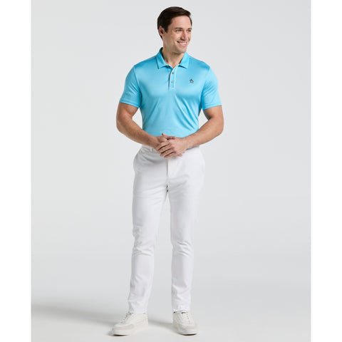 Short Sleeve Stripe Polo (Aquarius) 