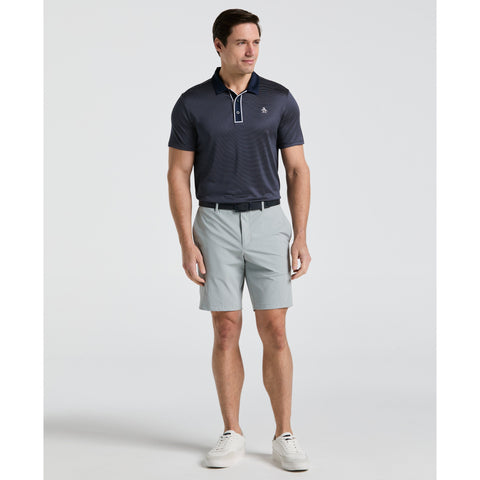 Short Sleeve Stripe Polo (Black Iris) 