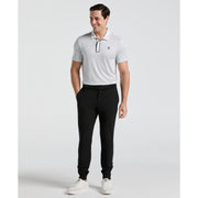 Short Sleeve Stripe Polo (Bright White) 