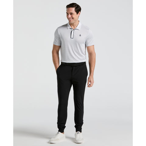 Short Sleeve Stripe Polo (Bright White) 