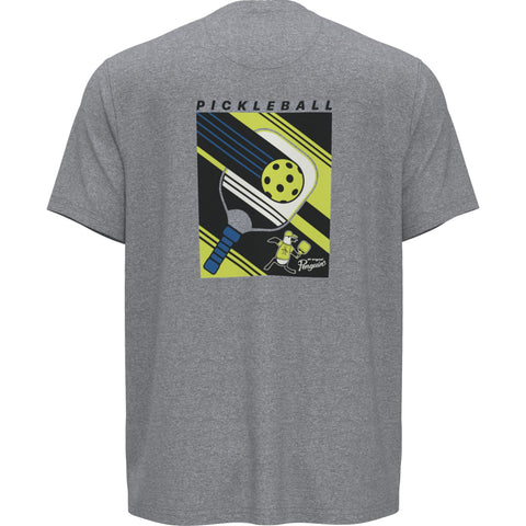 Short Sleeve Trademark Pickleball Heather Graphic Tee (Quiet Gray Heather) 