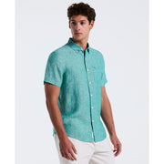 Washed Linen Shirt (Cadmium Green) 