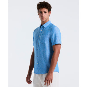 Washed Linen Shirt (Indigo Bunting) 