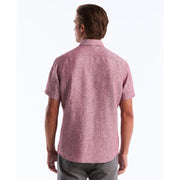 Short Sleeve Washed Linen Shirt-Shirts-Original Penguin