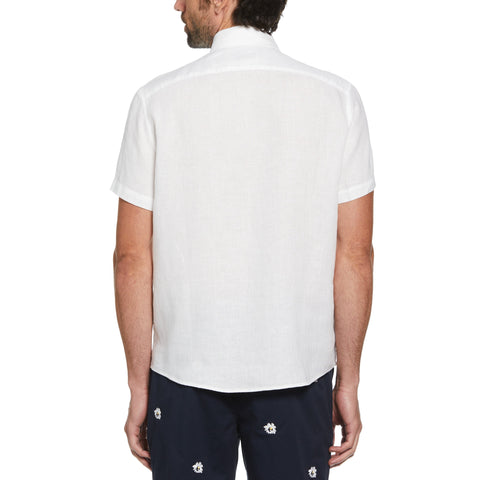 Washed Linen Shirt (Bright White) 
