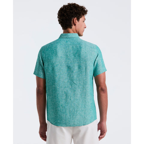 Washed Linen Shirt (Cadmium Green) 