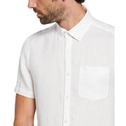 Washed Linen Shirt (Bright White) 