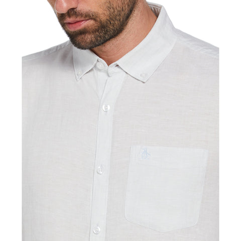 Washed Linen Shirt (Ballad Blue) 