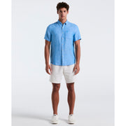 Washed Linen Shirt (Indigo Bunting) 