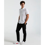 Short Sleeve Washed Linen Shirt-Shirts-Original Penguin