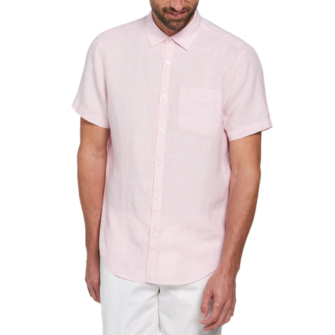 Washed Linen Shirt (Parfait Pink) 