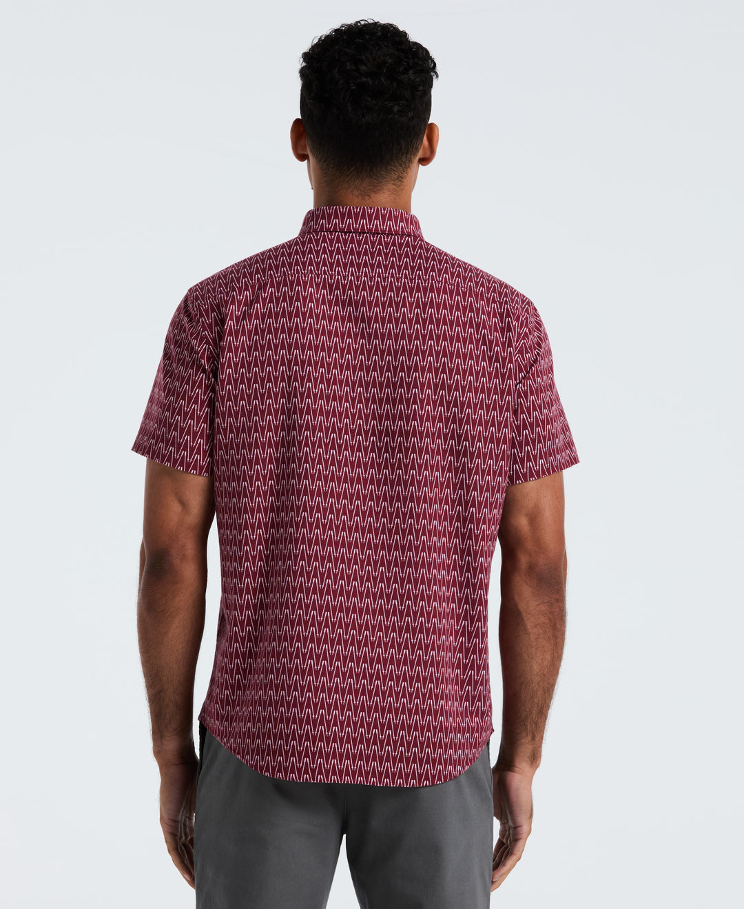 Ski Poles Oxford Shirt (Cabernet) 