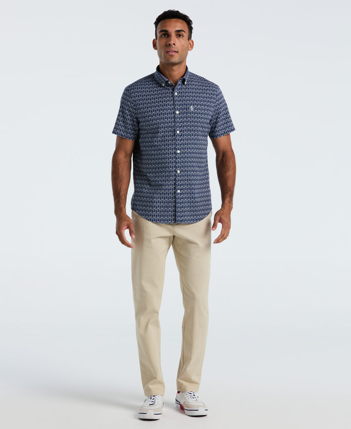 Ski Poles Oxford Shirt (Sargasso Sea) 
