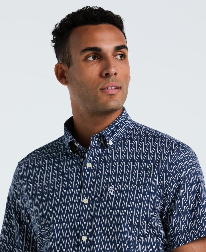 Ski Poles Oxford Shirt (Sargasso Sea) 