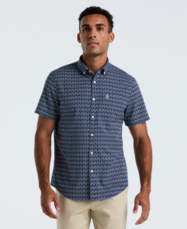 Ski Poles Oxford Shirt (Sargasso Sea) 