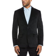 Black Velvet Pivo Suit Jacket  (Black) 