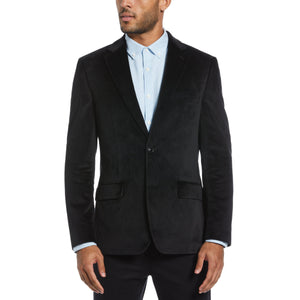 Black Velvet Pivo Suit Jacket  (Black) 
