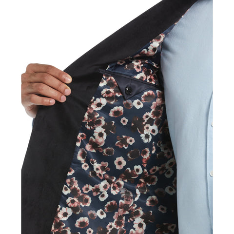 Black Velvet Pivo Suit Jacket  (Black) 