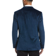 Blue Velvet Pico Polyester Jacket  (Blue) 