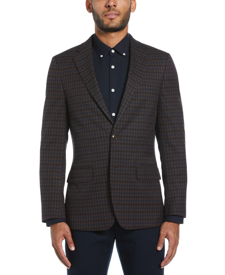 Bright Tulipwood Pico Polyester Viscose Suit Jacket  (Bright Tulipwood) 