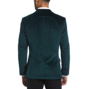 Green Velvet Pico Polyester Jacket  (Green) 