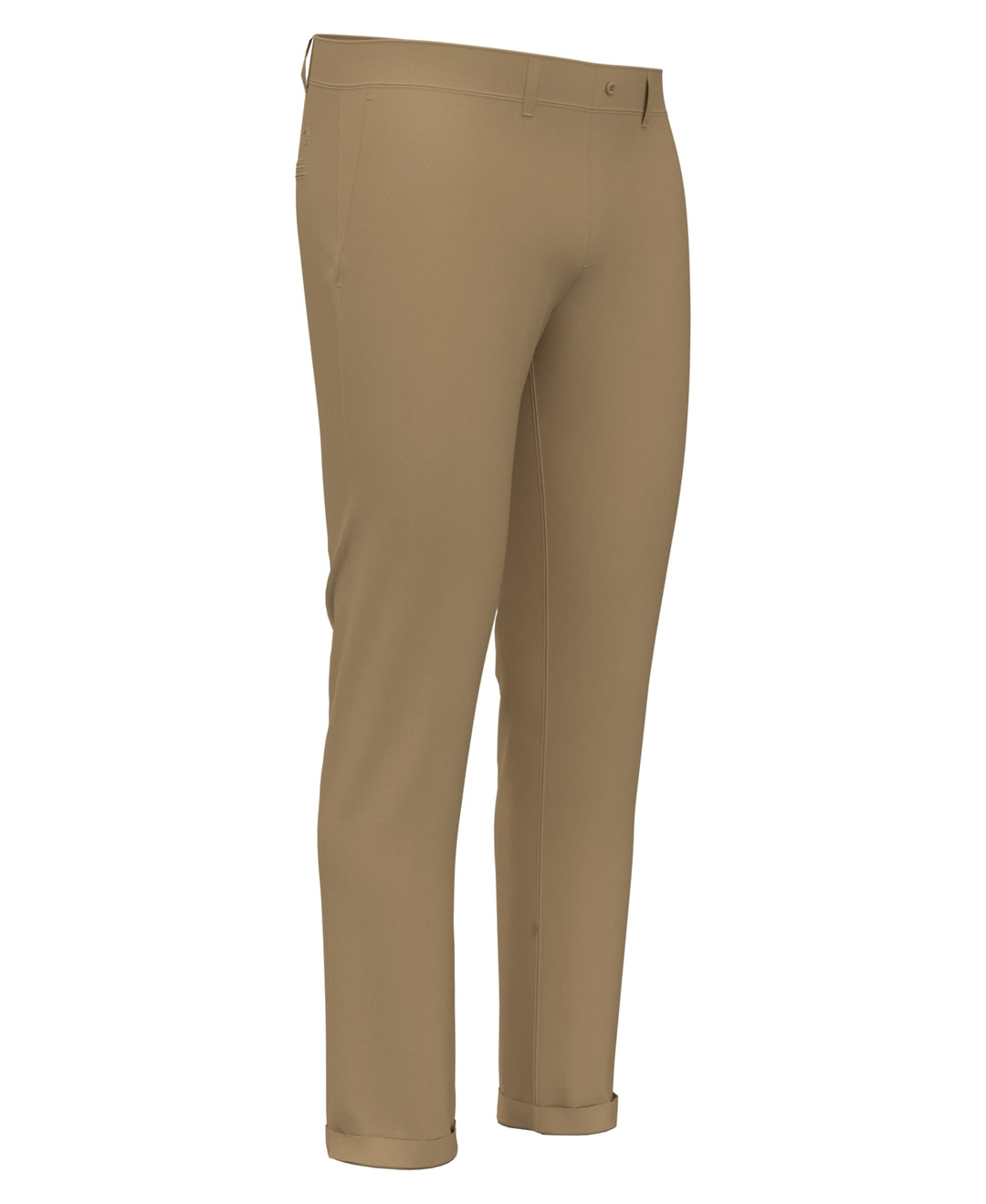 Slim Fit Stretch Chino Flat Front Pant (Travertine) 