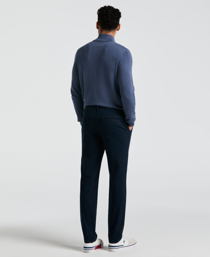 Slim Fit Stretch Chino Flat Front Pant (Dark Sapphire) 