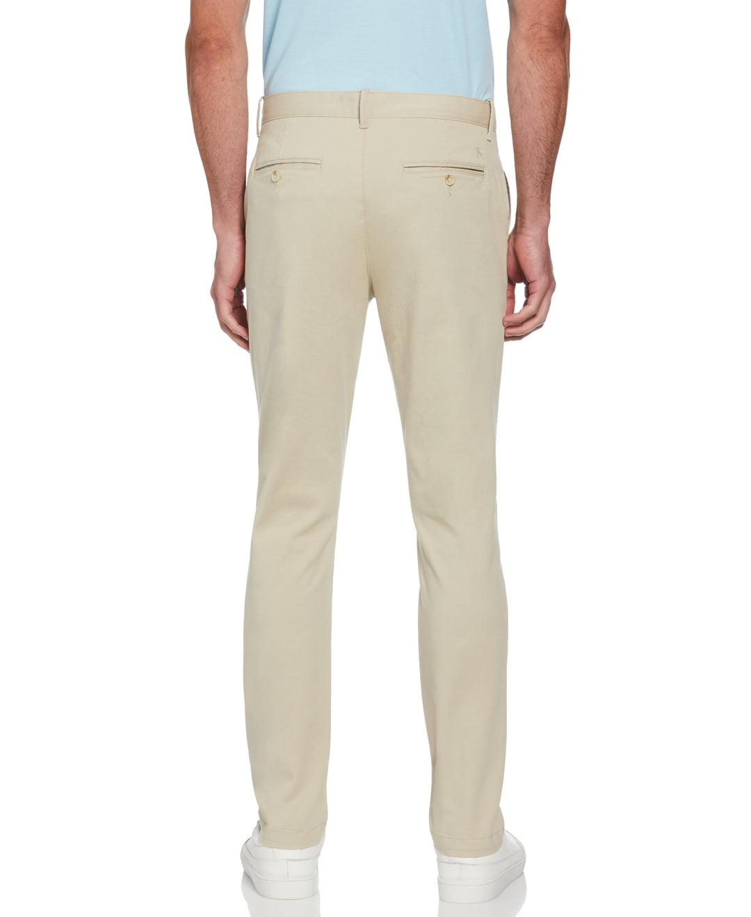 Slim Fit Stretch Chino Flat Front Pant (Agate Gray) 
