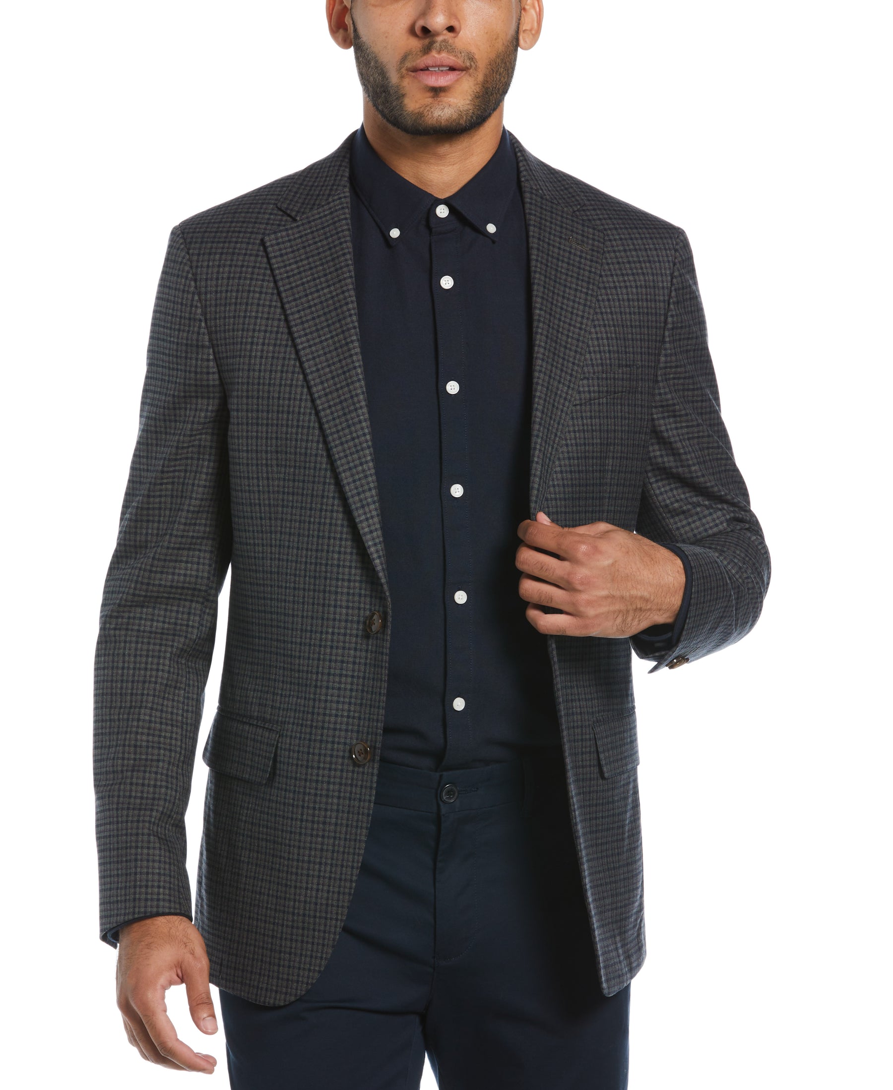 Slim Fit Mini Plaid Sport Coat – Original Penguin US