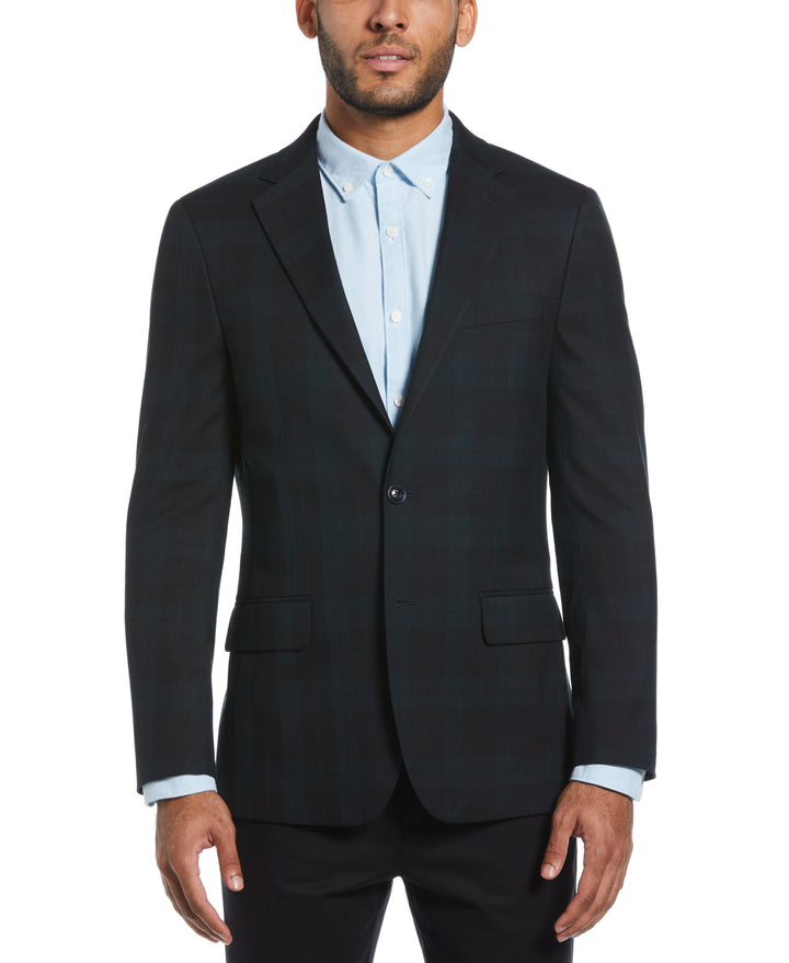 Slim Fit Plaid Sport Coat-Suit Jackets-Multi-36-Regular-Original Penguin