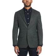 Green Pico Polyester Viscose Suit Jacket  (Green) 