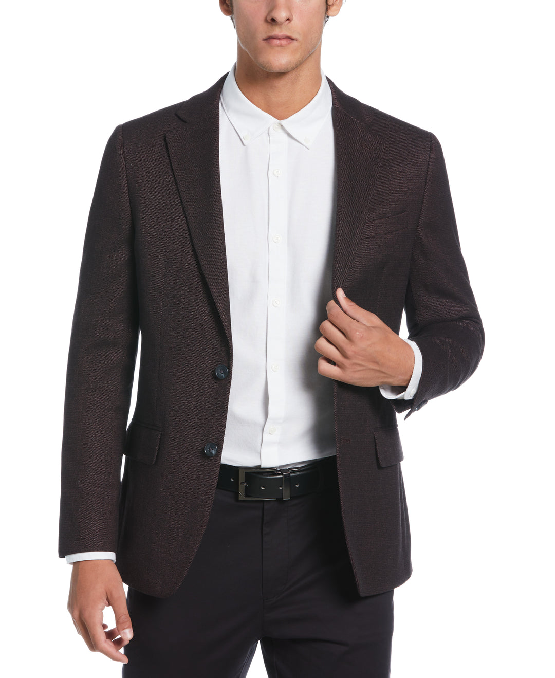 Plum Pico Suit Jacket  (Italian Plum/Chinese Red) 