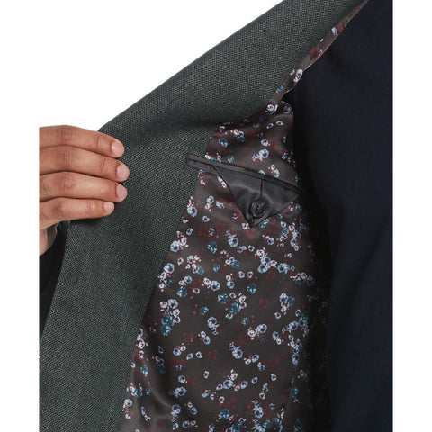 Green Pico Polyester Viscose Suit Jacket  (Green) 