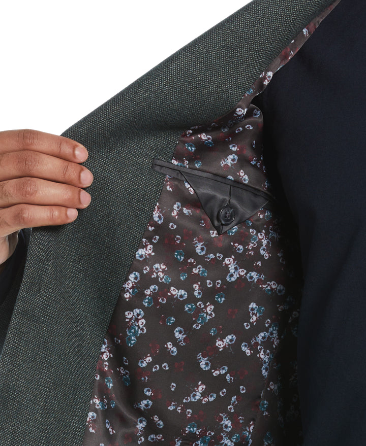 Green Pico Polyester Viscose Suit Jacket  (Green) 